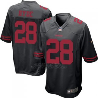 Camiseta San Francisco 49ers Hyde Negro Nike Game NFL Nino