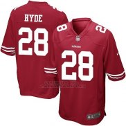 Camiseta San Francisco 49ers Hyde Rojo Nike Game NFL Hombre