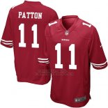 Camiseta San Francisco 49ers Patton Rojo Nike Game NFL Nino