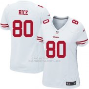 Camiseta San Francisco 49ers Rice Blanco Nike Game NFL Mujer