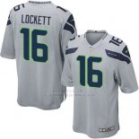 Camiseta Seattle Seahawks Lockett Gris Nike Game NFL Nino