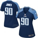 Camiseta Tennessee Titans Jones Azul Oscuro Nike Game NFL Mujer