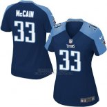 Camiseta Tennessee Titans McCain Azul Oscuro Nike Game NFL Mujer