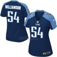 Camiseta Tennessee Titans Williamson Azul Oscuro Nike Game NFL Mujer