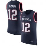 Camisetas Sin Mangas NFL Limited Hombre New England Patriots 12 Brady Azul