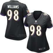 Camiseta Baltimore Ravens Williams Negro Nike Game NFL Mujer