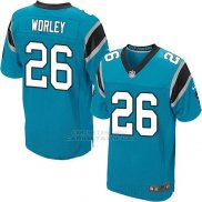 Camiseta Carolina Panthers Worley Azul Nike Elite NFL Hombre