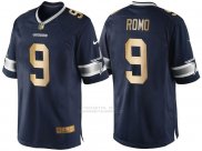 Camiseta Dallas Cowboys Romo Profundo Azul Nike Gold Game NFL Hombre