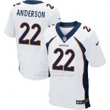 Camiseta Denver Broncos Anderson Blanco Nike Elite NFL Hombre