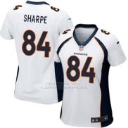 Camiseta Denver Broncos Sharpe Blanco Nike Game NFL Mujer
