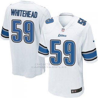 Camiseta Detroit Lions Whitehead Blanco Nike Game NFL Nino