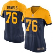 Camiseta Green Bay Packers Daniels Negro Amarillo Nike Game NFL Mujer