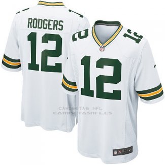 Camiseta Green Bay Packers Rodgers Blanco Nike Game NFL Hombre