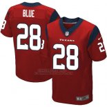 Camiseta Houston Texans Blue Rojo Nike Elite NFL Hombre