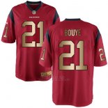 Camiseta Houston Texans Bouye Rojo Nike Gold Game NFL Hombre