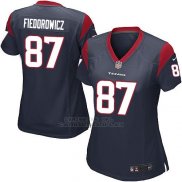 Camiseta Houston Texans Fiedorowicz Negro Nike Game NFL Mujer