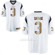 Camiseta Houston Texans Savage Blanco Nike Gold Game NFL Hombre