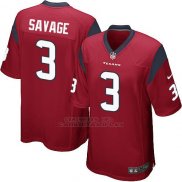 Camiseta Houston Texans Savage Rojo Nike Game NFL Hombre