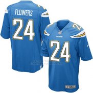 Camiseta Los Angeles Chargers Flowers Azul Nike Game NFL Hombre