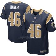 Camiseta Los Angeles Rams Harkey Profundo Azul Nike Elite NFL Hombre