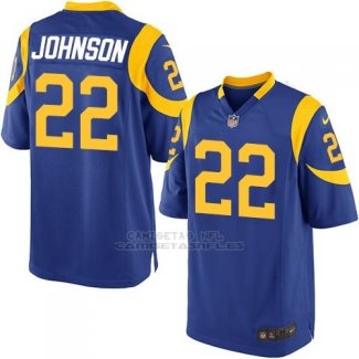 Camiseta Los Angeles Rams Johnson Azul Nike Game NFL Hombre