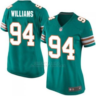 Camiseta Miami Dolphins Williams Verde Oscuro Nike Game NFL Mujer