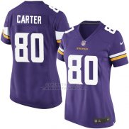 Camiseta Minnesota Vikings Carter Violeta Nike Game NFL Mujer