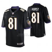 Camiseta NFL Elite Hombre Baltimore Ravens Hayden Hurst Negro
