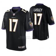 Camiseta NFL Elite Hombre Baltimore Ravens Jordan Lasley Negro