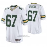 Camiseta NFL Game Green Bay Packers 67 Jake Hanson 2020 Blanco