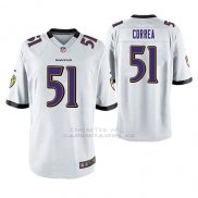 Camiseta NFL Game Hombre Baltimore Ravens Kamalei Correa Blanco