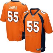 Camiseta NFL Game Hombre Denver Broncos 55 Bradley Chubb Naranja Home