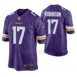 Camiseta NFL Game Hombre Minnesota Vikings Aldrick Robinson Violeta