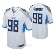 Camiseta NFL Game Hombre Tennessee Titans Jeffery Simmons Blanco
