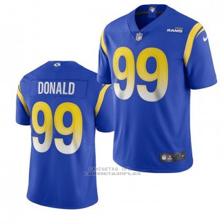 Camiseta NFL Game Los Angeles Rams 99 Aaron Donald 2020 Vapor Azul