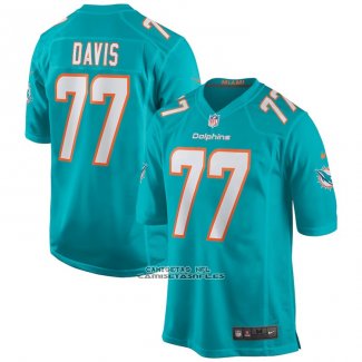 Camiseta NFL Game Miami Dolphins Jesse Davis Verde
