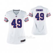 Camiseta NFL Game Mujer Bills Tremaine Edmunds Throwback Blanco