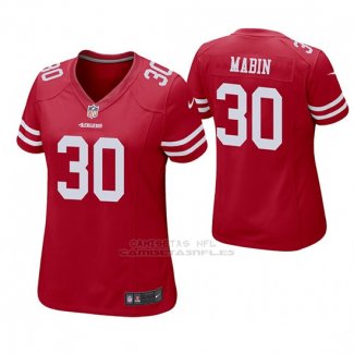 Camiseta NFL Game Mujer San Francisco 49ers Greg Mabin Rojo