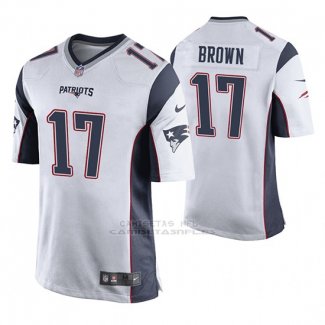 Camiseta NFL Game New England Patriots Antonio Brown Blanco