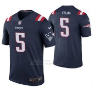 Camiseta NFL Legend Hombre New England Patriots Danny Etling Azul Color Rush