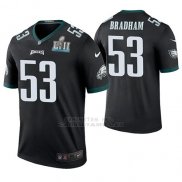 Camiseta NFL Legend Hombre Philadelphia Eagles Nigel Bradham Negro Super Bowl Lii Champions Color Rush