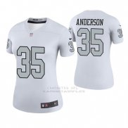 Camiseta NFL Legend Mujer Oakland Raiders C.j. Anderson Blanco Color Rush