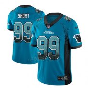 Camiseta NFL Limited Hombre Carolina Panthers Kawann Short Azul 2018 Drift Fashion Color Rush