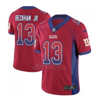 Camiseta NFL Limited Hombre New York Giants Odell Beckham Jr Rojo 2018 Drift Fashion Color Rush