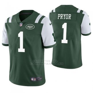 Camiseta NFL Limited Hombre New York Jets Terrelle Pryor Verde Vapor Untouchable