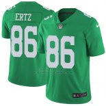 Camiseta NFL Limited Hombre Philadelphia Eagles 86 Zach Ertz Verde Stitched Rush