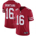 Camiseta NFL Limited Hombre San Francisco 49ers 16 Joe Montana Rojo Stitched Vapor Untouchable