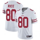 Camiseta NFL Limited Hombre San Francisco 49ers 80 Jerry Rice Blanco Stitched Vapor Untouchable