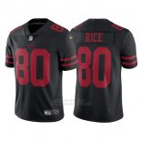 Camiseta NFL Limited Hombre San Francisco 49ers 80 Jerry Rice Negro Vapor Untouchable