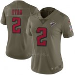 Camiseta NFL Limited Mujer Atlanta Falcons 2 Ryan Verde